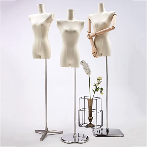 Schneiderpuppen-Mannequin-Torso, Mannequin-Ständer, Mannequin-Körper, Torso, Weiblich, Halbe Skala, Dummy-Display, Büste, Maniquins-Körper Mit Metallsockel, Ständer Für Schaufenster, Hochzeitskleid,