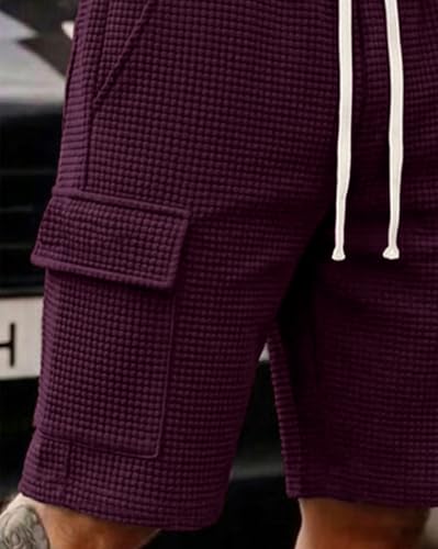 Image of AUSK Classic Relaxed Fit Cargo Stretch Shorts for Mens| Half Pant Cargo Shorts with Pockets | Casual Shorts for Mens
