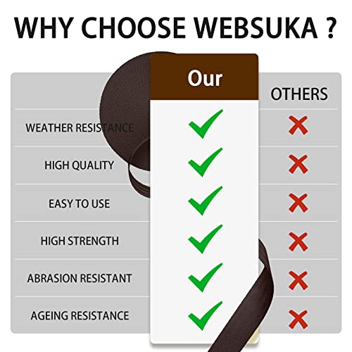 Image of Polyester Webbing Strap 16+Colors - 1 inch&1.5 inch&1.9 inch - 16.5 25 33 55 Yards Heavy Duty Webbing Roll, Flat Webbing Strap for Indoor&Outdoor Gear, Climbing, DIY Crafting, Repairing