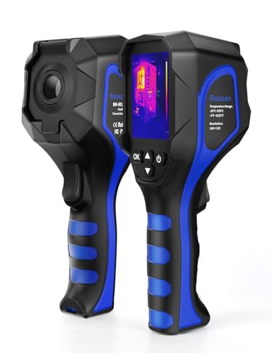 BOSEAN Caméra d'imagerie thermique avec résolution IR 160 x 120, 25 Hz, < 40 mk, mémoire 16 Go, 4 °C à 1022 °C pour l'entretien, HVAC (BH-IR160)
