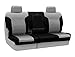 Coverking Custom Fit Rear 60/40 Bench Seat Cover for Select Chrysler 300M Models - Premium Leatherette 2-Tone (Light Gray with Black Sides)