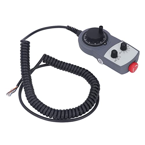 Volante electrónico CNC con botón de parada de emergencia en material ABS resistente 3