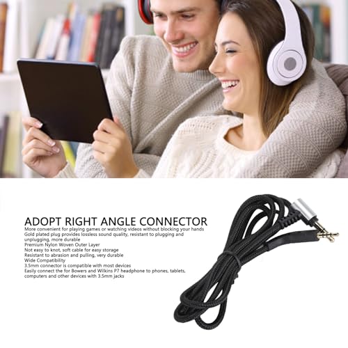 Cable para audífonos con conector 3.5mm, 1.2 metros miniatura 3