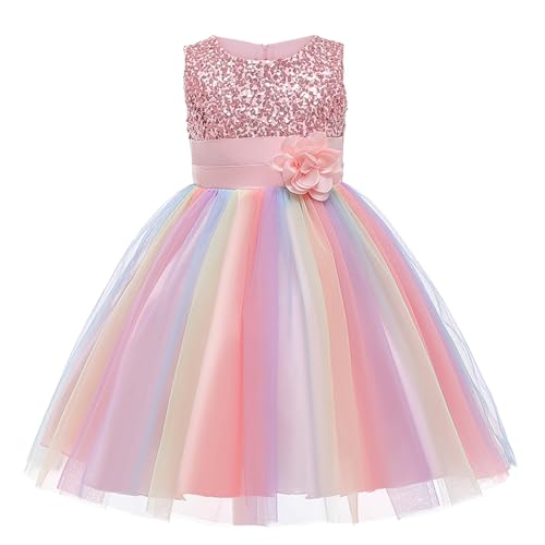 Robe de soirée en tulle fille avec manches bouffantes et fleurs