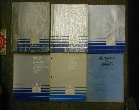 1989 MITSUBISHI Galant Service Repair Shop Manual 6 Volume SET OEM BOOK 89 DEAL