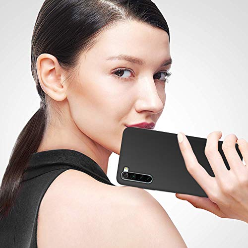 Image of Case Creation Luxurious OG Series for Xiaomi Redmi Note8 Pro Case Cover,Anti-Dirty Slim Case Frosted Matte Cute Candy TPU Raised Bezel (Splash of Color) Back Cover for Redmi Note 8 Pro -Black