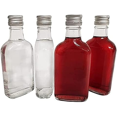 20 x 200 ml Glass Bottles with Caps Cover
