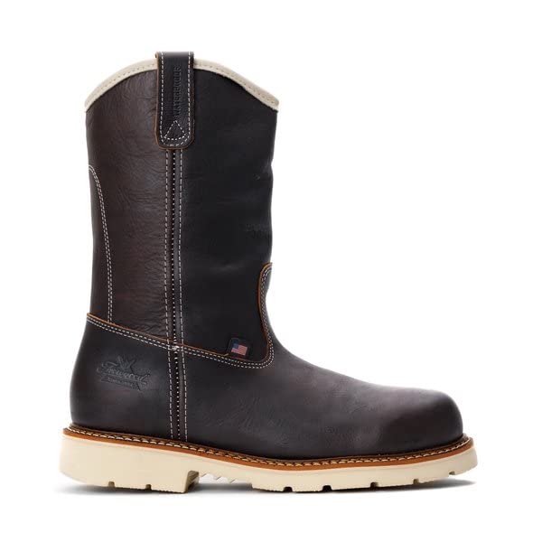 Thorogood American Heritage 11” Steel Toe Wellington Boots for Men - Premium Full-Grain Leather, Slip-Resistant Heel Outsole and Comfort Insole2