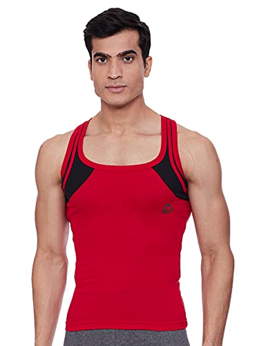 Image of Dollar Bigboss Men's Solid Regular Fit Gym Vest