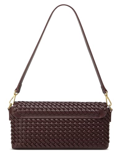 Bolso bandolera mujer de cuero PU color amarillo claro miniatura 5