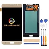 for Samsung Galaxy J7 2016 J710 OLED LCD Display Screen Replacement,for J710DS J710H J710MN J710GN J710K J710F Display LCD Panel Repair Parts Kit,with Tools(Gold)