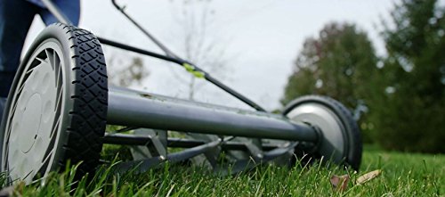 Image of Earthwise 2001-20EW 20-Inch 5-Blade Push Reel Lawn Mower, Grey