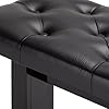 OnStage KB9503B Height-Adjustable Piano Bench (Acoustic Grand Pianos, Digital Keyboards, Synthesizers, Organs, Hydraulic Assisted, Padded, Tufted, Cushioned, Wood Base, Nonslip Rubber Feet, Black) #1
