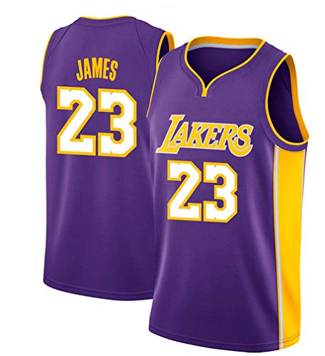 Victorem Lebron James #23 Camiseta de Baloncesto para Hombres - NBA Lakers, Nuevo Tela Bordada Camiseta Deportivas de Jersey Swingman (Tamaño: S-XXL)