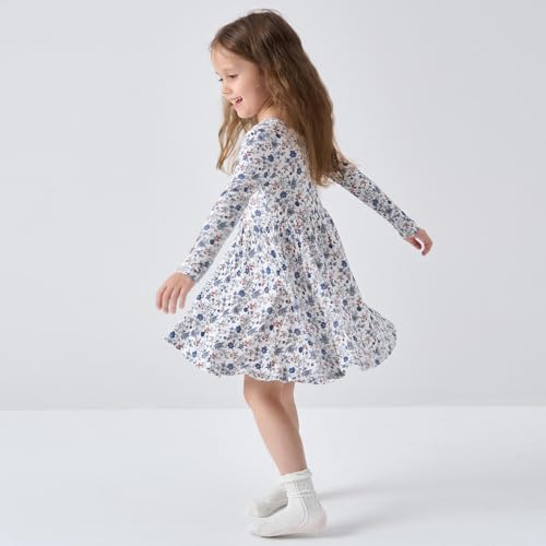 pureborn Baby Toddler Girl Viscose from Bamboo Dress 1-5T3