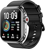 ZMWO Smartwatch para Hombre y Mujer, Pantalla Curva HD de 1,95 Pulgadas, Reloj de Fitness con monitorización de frecuencia cardíaca y sueño, rastreador de Actividad con más de 112 Modos Deportivos