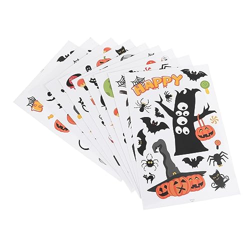 Autocollants de fenêtre amovibles Halloween Clings sans colle pour vitres propres