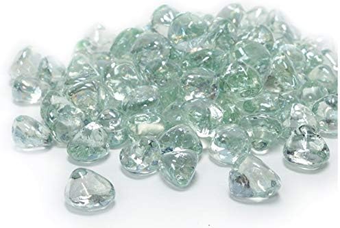 Golden Flame 10-Pound Fire Glass 1-Inch Crystal Ice Reflective Fire-Diamonds