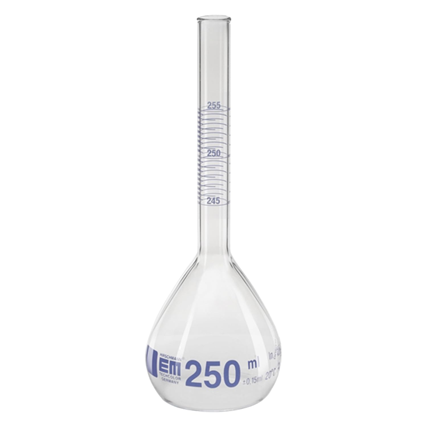 Hirschmann Duran - Matraccio graduato senza levigatura, classe A, scala 740-760 mm, capacità 750 ml, tolleranza 1 ml, altezza 300 mm