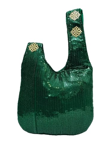 Image of Signature Potli Bag for Women - Sequin Knot Detail | Wedding & Cocktail Festive Statement Ethnic Handbag