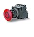 Siemens 52BR8LRA Heavy Duty Mushroom Twist To Release Unit, Water and Oil Tight, 2 Positions, Plastic, Illuminated, Maintained Operation, Red, 1NO - 1NC Contact Blocks, 24VAC/VDC Voltage