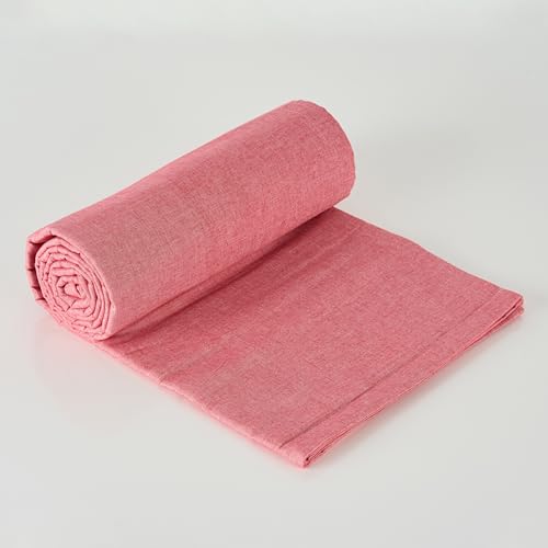 Image of 100% Pure Cotton 3 Layer Dohar, Single Bed Blanket Comforter, (60''X90'' / 152X230 CM), Uni Chambray, Skin Friendly Dohar, Color - Viva Magenta