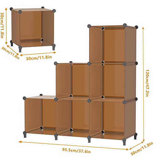 6-Cube Storage Organizer, Closet Organizer Storage Shelf Bookcase Bookshelf With Metal Hammer, Storage Cubes Organizer Cabinet For Kids, Closet, Bedroom, Bathroom, (11.8X11.8X11.8 Inch) #TOP2