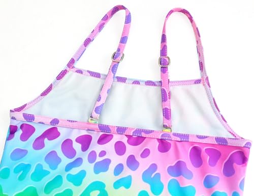 Image of Gnainach Girls Swimsuits Size 2t 3t Toddlers Bathing Suits with Adjustable Straps Cute Sleeveless Beach Swimwear