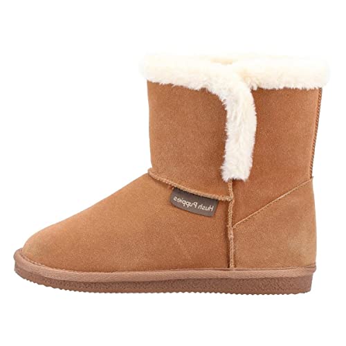 Hush Puppies Ashleigh Chausson Femme en cuir suédé et fausse fourrure
