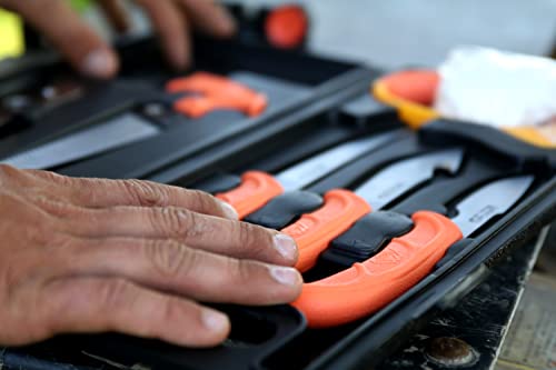 Outdoor Edge OEWP2-BRK Wildpak, 8-Piece Field To Freezer Hunting & Game Processing Knife Set With Caping Knife, Gut-Hook Skinner thumb #1