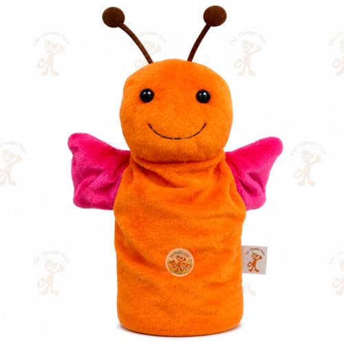 Image of Butterfly Hand Puppet for Kids | Soft Plush Animal Puppet | Storytelling, Role Play, Preschool Learning Toy | Interactive Educational Puppet for Boys & Girls