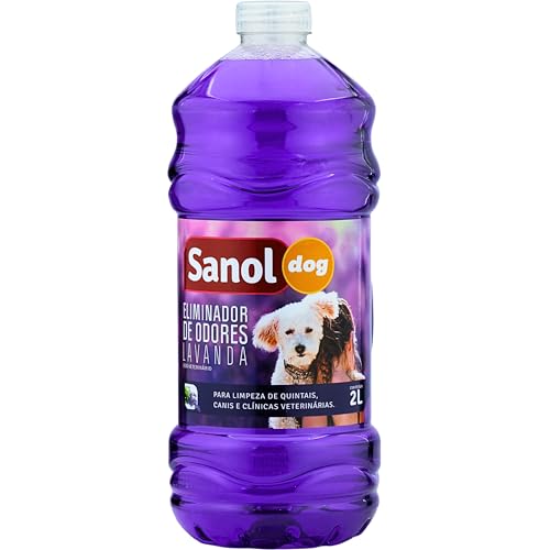 Eliminador de Odores Para Cães e Gatos, Lavanda, Sanol Dog, 2 lit...