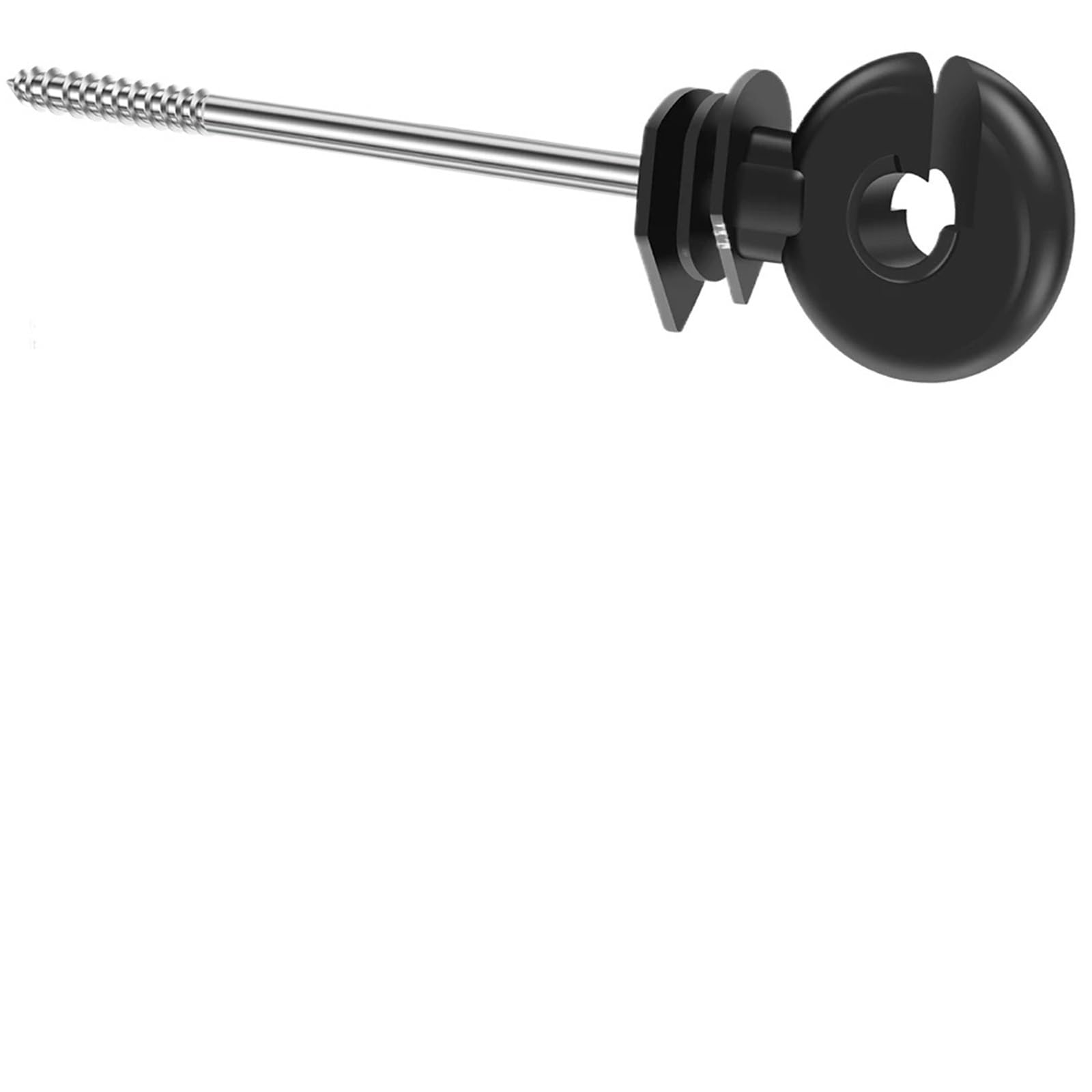 Anillo Aislador Aisladores Aisladores de poste madera autorroscantes, cerca eléctrica, aislante resistente y versátil for granja, 50 Uds