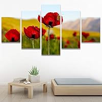 SIGNWIN 5 Panel Canvas Wall Art Modern Art for Home Decorations Ready to Hang - 60