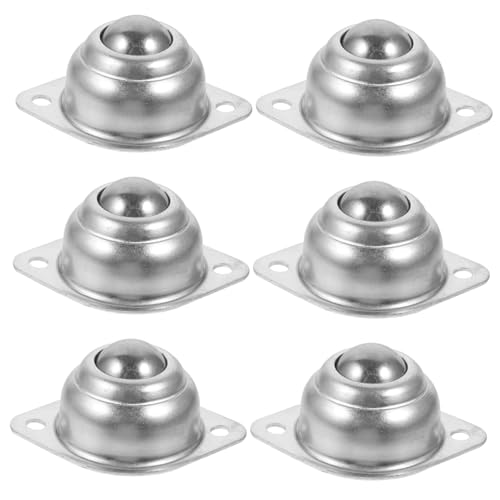 FELTECHELECTR 6pezzi Ruote Girevoli Carbonio Con Cuscinetti Sfera Per Mobili e Trasporti Soluzione Di Mobilità Silenziosa e Resistente Per Apparecchiature e Trasporti Flessibili