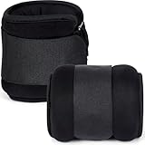 Ankle Weights adjustable Starp Set for Men Wrist Weights for Women Hand Leg Weight - Gym Fitness Running Walking Strength Training Equipment (0.5kg-3.0kg) in Pairs (Black, 4KG Pair = (2 x 2KG))