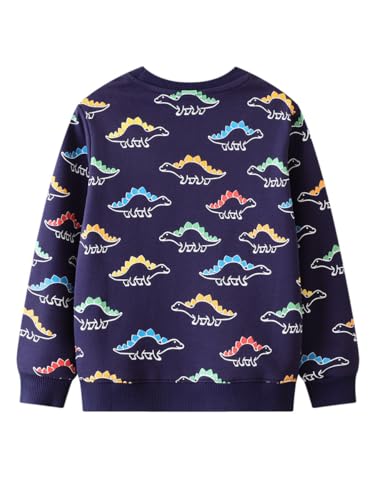 Boys Sweatshirts Casual Sweatshirts Cotton Sweatshirts Long Sleeve T-shirts Crew Neck Cartoon Tops for Boys-6662