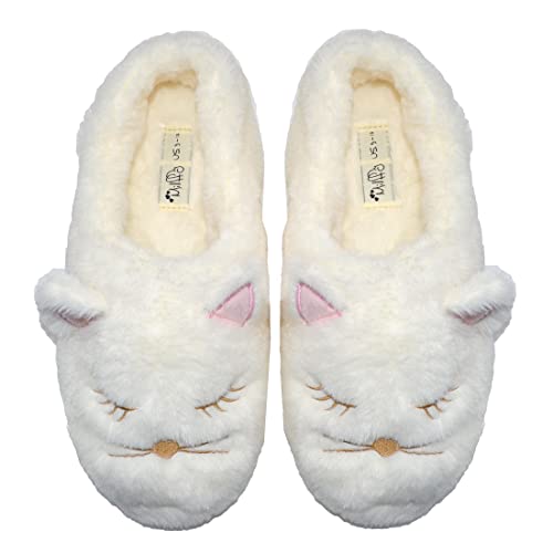 Millffy Warm Animal Soft Cozy Plush Slippers Womens House Slipper Bedroom cat Girl Fuzzy Slippers