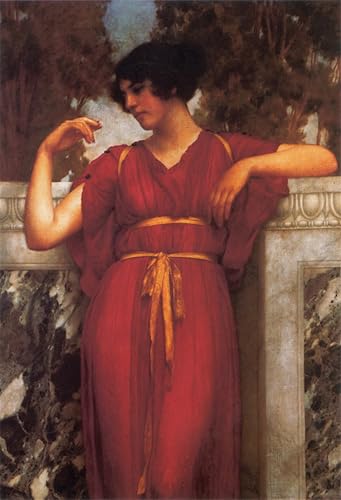 Toile l'Anneau John William Godward impression affiches décoration murale 60x90