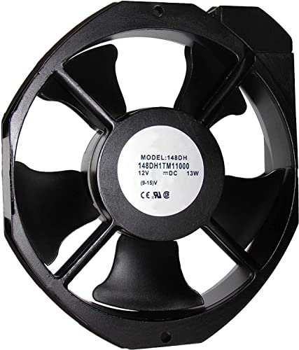 Ventilateur 12V 13W 17238 de dimension 172x150x38 mm pour le refroidissement de châssis industriel