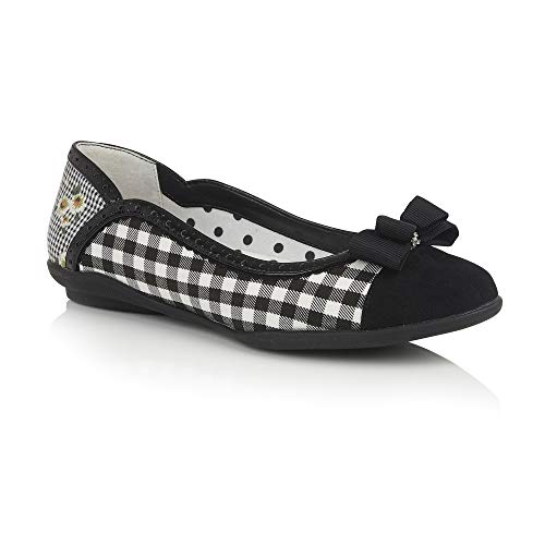 Ballerines Lizzie Ruby Shoo noir taille 34 pour femme élégante