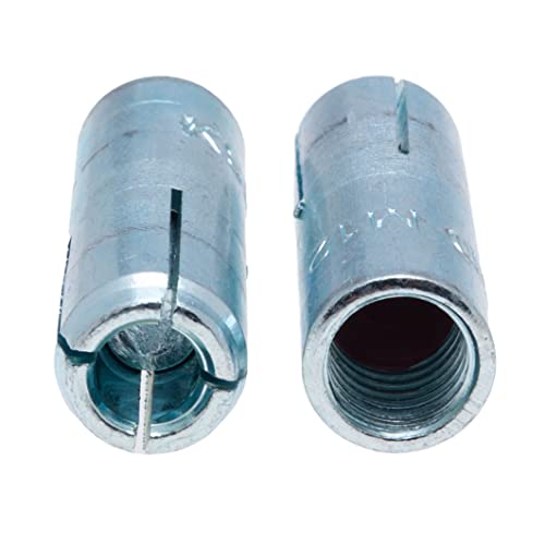 M8 Einschlaganker, gerändelter Spreizdübel mit Innengewinde aus Stahl, 8 mm x 30 mm Drop-in-Bolzenhülse, Stecker, Maschinenbolzenkeilanker für Beton, Beton, Stein, Ziegelwand (10 Stück)