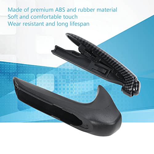 Aramox Protetor de manga de estacionamento com alça de freio de mão com capa de padrão de fibra de c