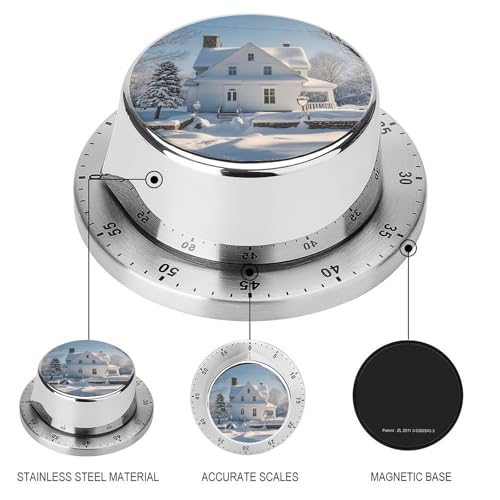 Reloj de cocina sin baterías para evitar descuidos con alarma fuerte magnética 4