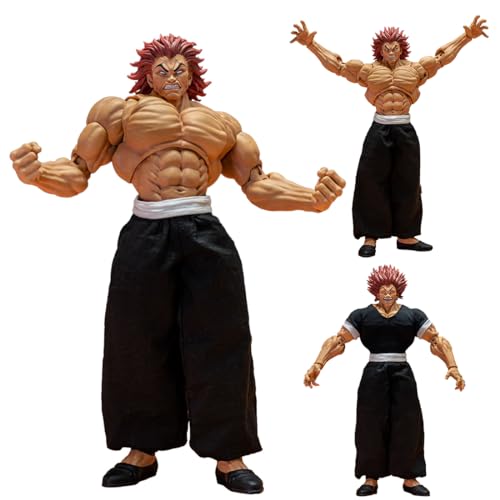 Zhongkaihua Baki Anime Figure Baki Hanma Super Action Statue PVC Model Figurine Accessori Intercambiabili Ornamenti da Collezione