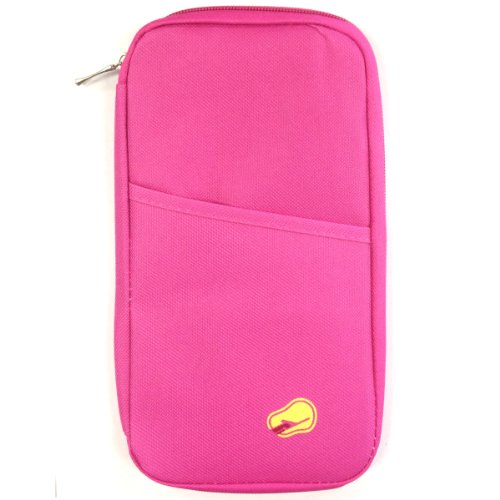 Protège-passeport rose Wrapables pour ne plus perdre vos documents de voyage