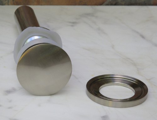 Bathroom Ceramic Vessel Sink 7770An1 With Brushed Nickel Faucet & Drain #TOP6