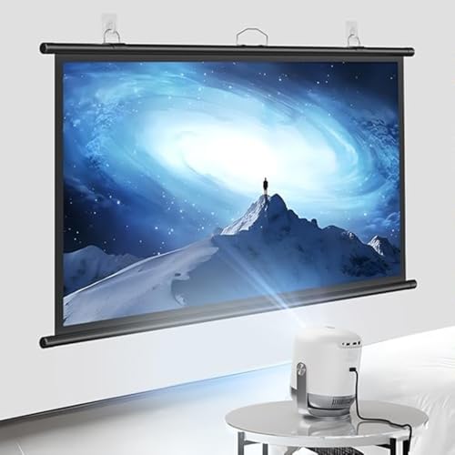 Pantalla Manual Proyector 72inch 16:9 Anti-arrugas