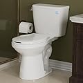 Simple Project 17.1" Extra Tall Toilets, 2-piece High Toilets For Seniors And Disabled - 12'' Rough-in Toilet Bowl With Comfort Chair Seat & 1.28 Gpf Siphonic Flush - White