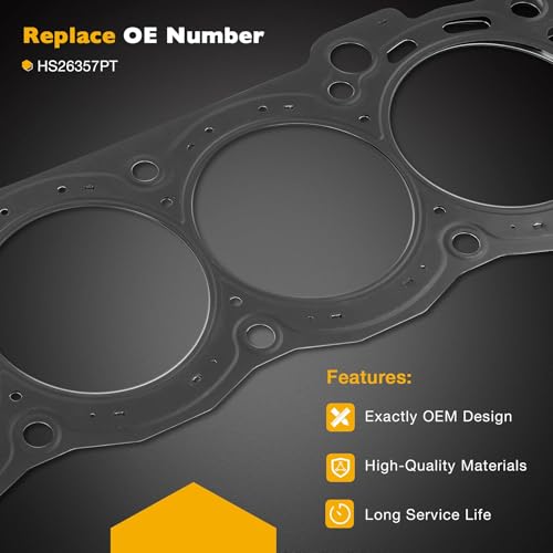 Image of HS26357PT Head Gasket Set for 2.7L Engine, Compatible with 2005-2020 Toyota Tacoma 2010 4Rrunner, Replace# HGS954 11115-75050